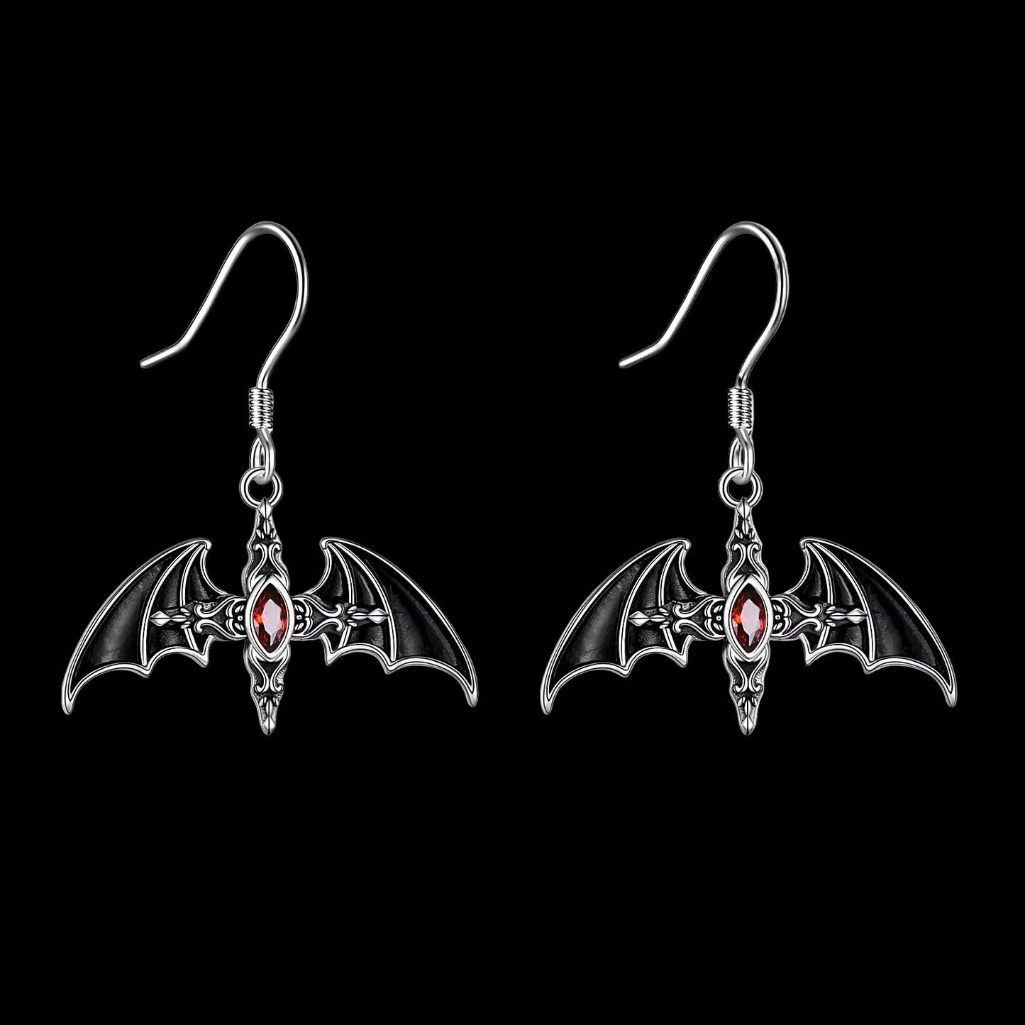 Full bat earrings