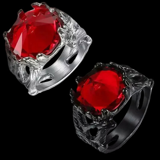 Baroque ruby ring
