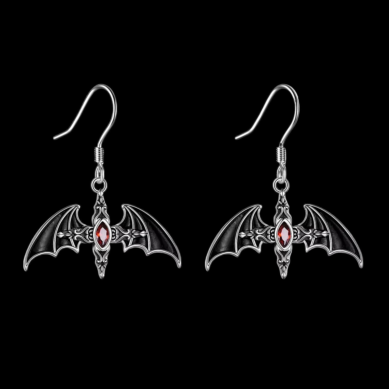 Full bat earrings