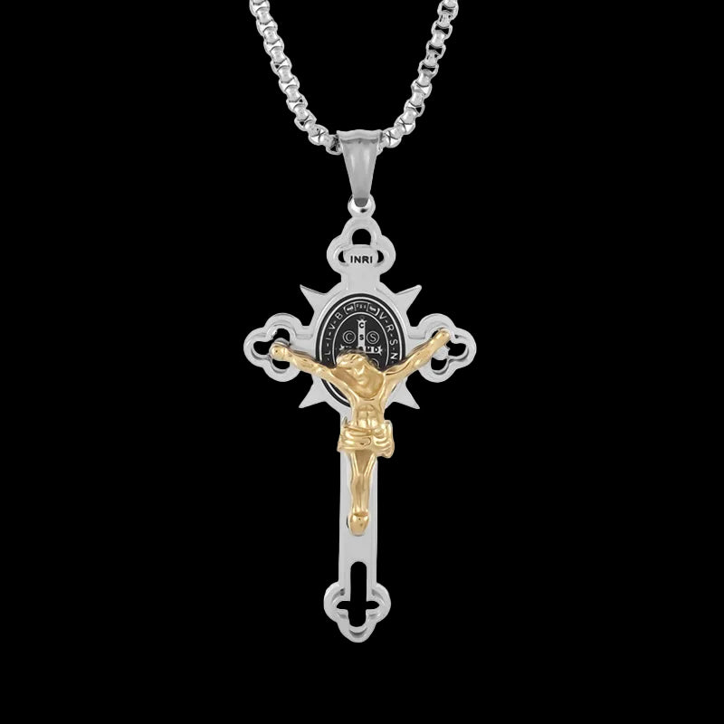 Christ on a cross necklace