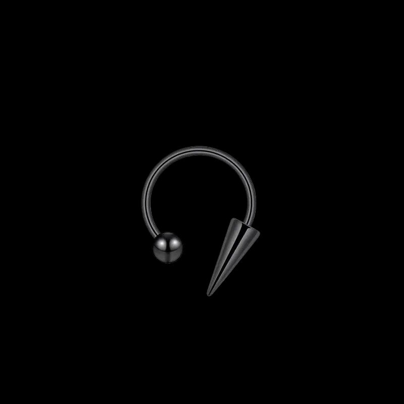 Single spike nose piercing